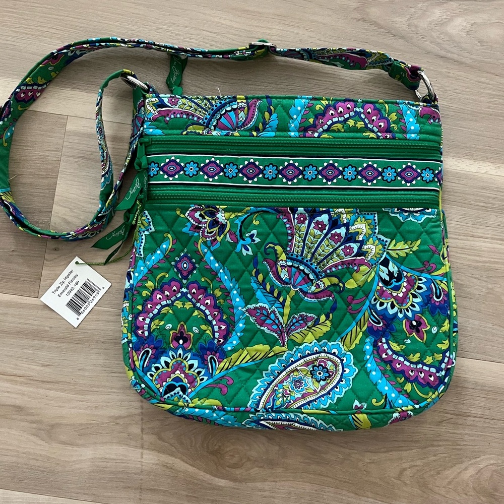 Vera Bradley Emerald green crossbody purse